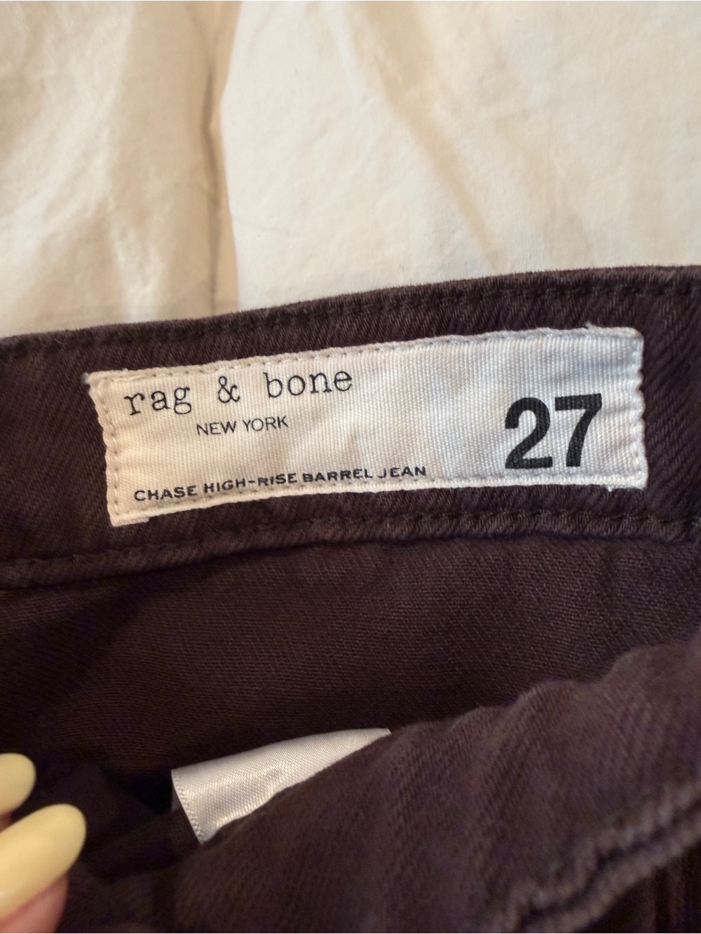 Rag & Bone Chase High-Rise Barrel Jeans - Picture 5 of 5